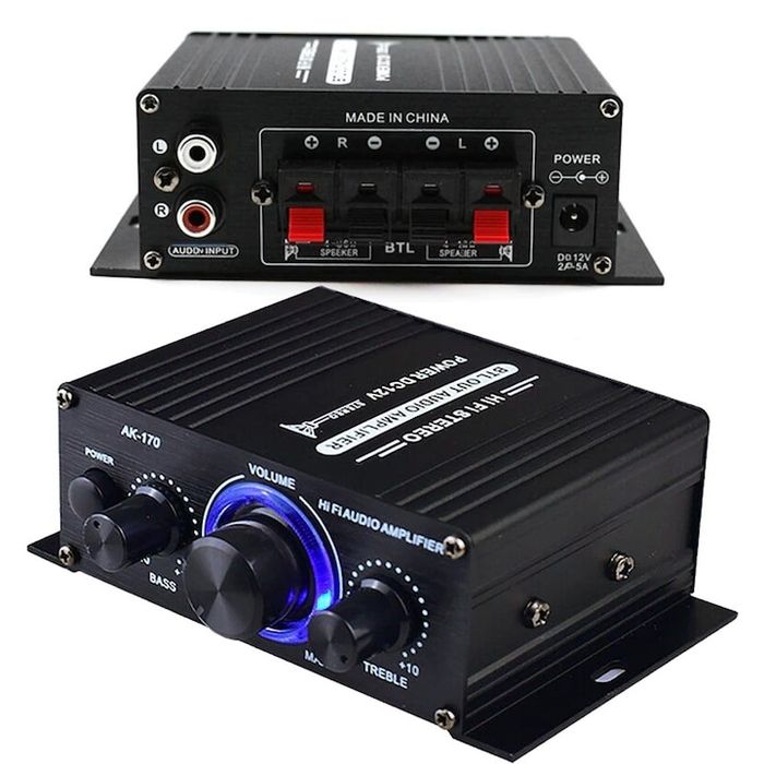 Amplificator de putere audio,40W RMS,aliaj din aluminiu,nou