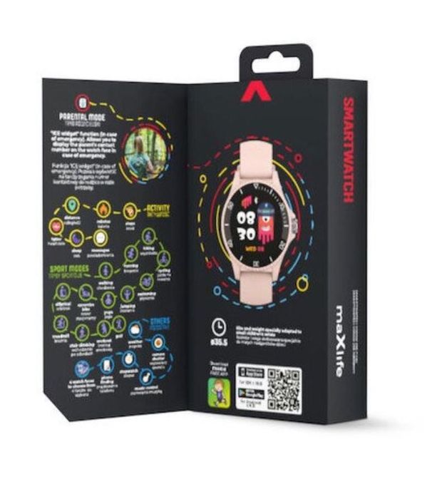 Smartwatch pentru copii Maxlife Kids MXSW-210 Roz