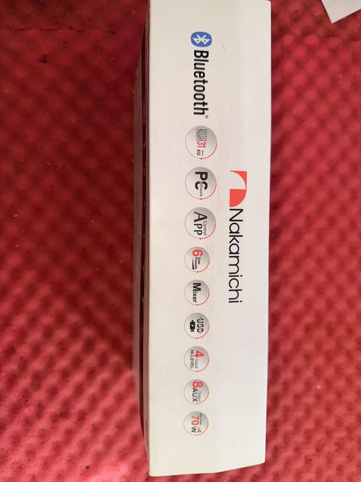 NAKAMICHI Amplificator cu DSP 8 canale, 4 canale amplificate 4X70W, USB, Bluetooth si A2DP