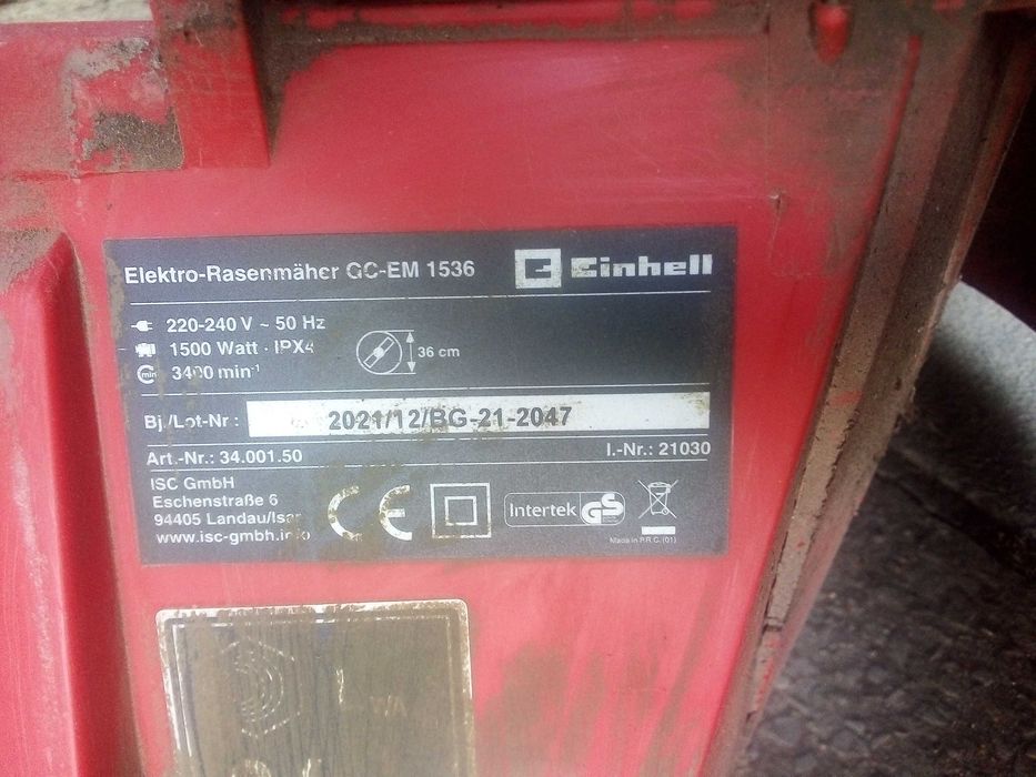 Косачка Einhell GC-EM1536