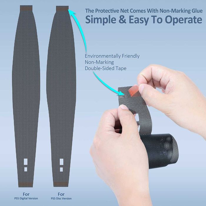 Комплект пылезащитной сетки и чехла для Sony Playstation 5 PS5