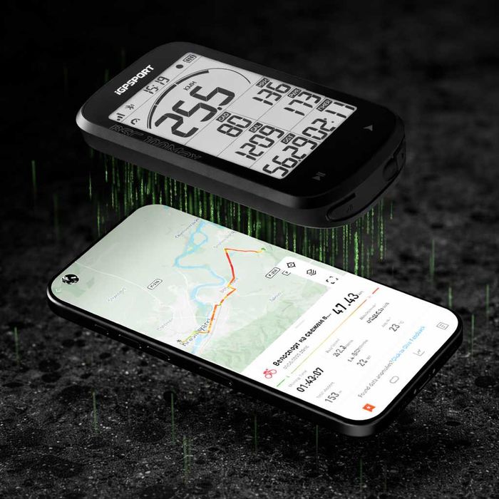 GPS вело компютър IGPSPORT BSC-100 MAX, Дисплей: 3.0", до 40 часа работа, Тегло: 68 г