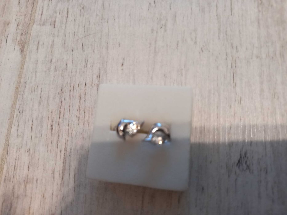 Малки обеци делфин с цирконии