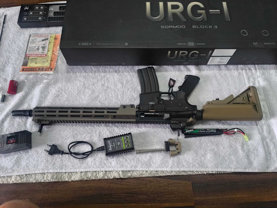 Replică Airsoft Tokyo Marui URG-I NGRS – Ca nouă + Kit Li-Po Prometheus