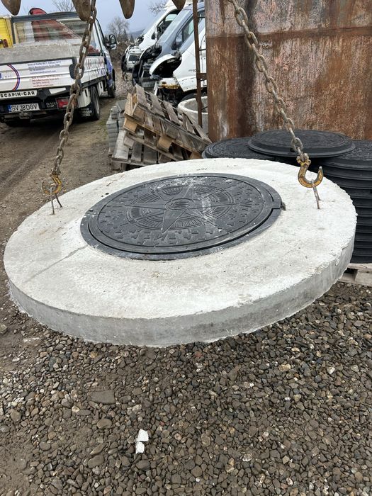 Tuburi beton pentru fantana fosa si capace pietonale sau de trafic