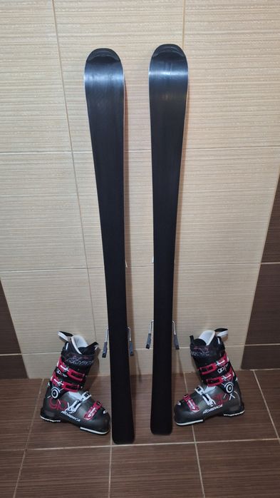 Set schiuri 140cm salomon-clapari ,casca ski