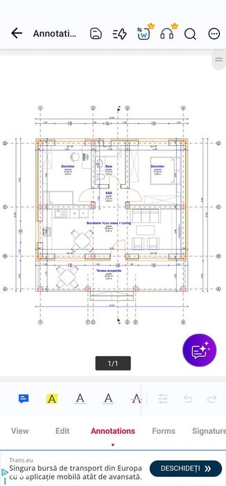 Teren cu proiect 555 mp Zimandu Nou