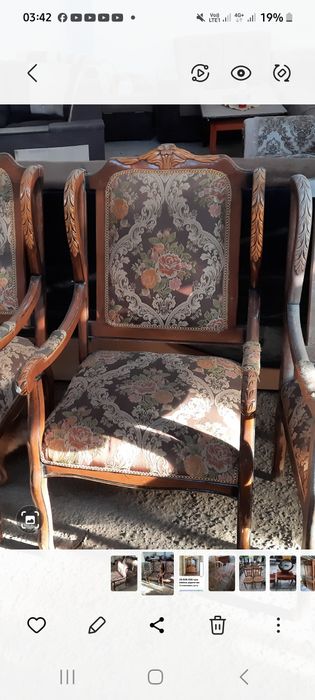 Продаются венские . И антикварные стулья до и после реставрации.