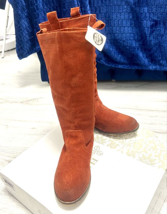 Cizme din piele intoarsa naturala Noi