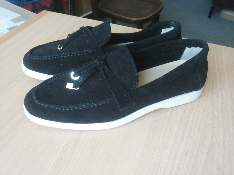 Лоферы в стиле Loro Piana Summer Walk — Натуральная замша, р.38