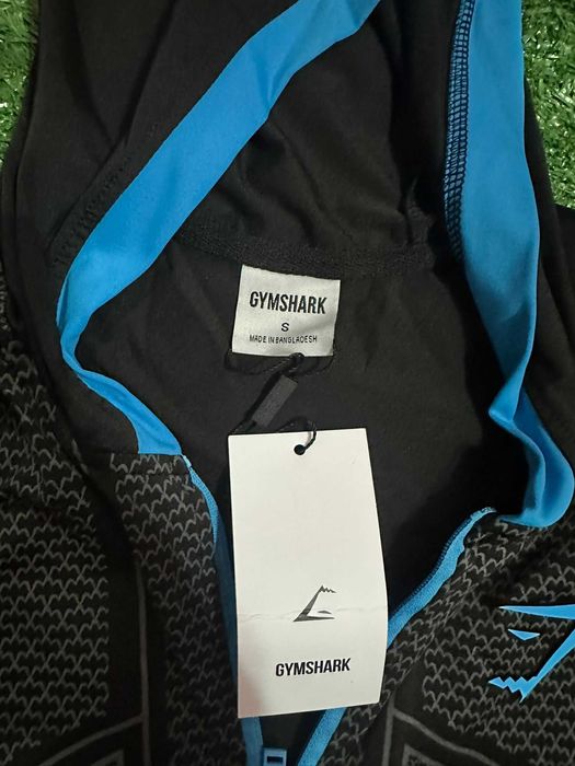Gymshark Onyx Hoodie – Black & Blue