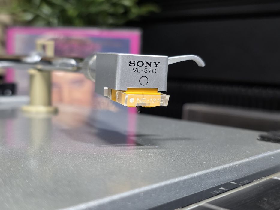 Pickup SONY PS-242, direct drive,  stereo hifi argintiu, stroboscop,  pitch control