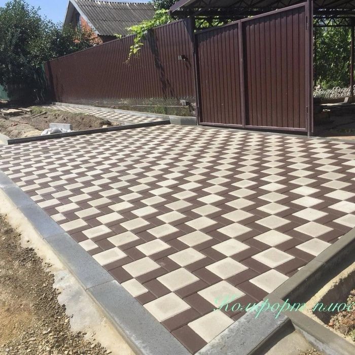 Укладка брусчатки