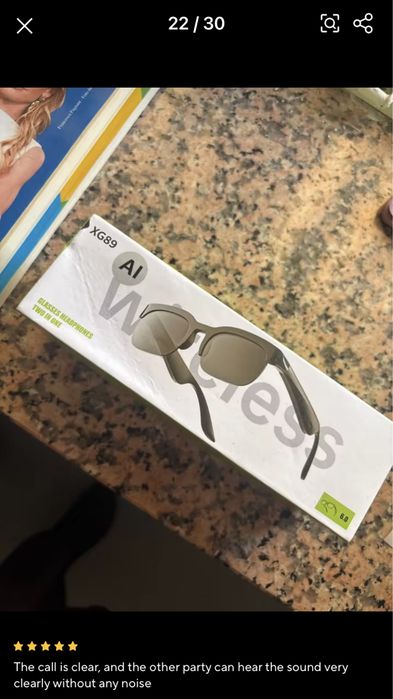 Ochelari de Soare Smart XG89 cu Căști Bluetooth & Microfon Handsfree (Fără Fir)