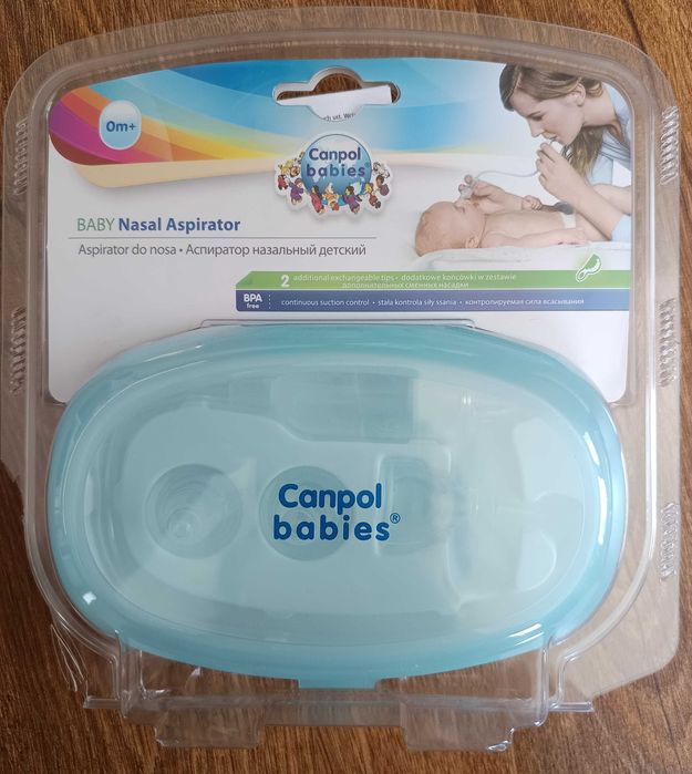 Комплект бебешки аспиратор за нос с накрайник Canpol
