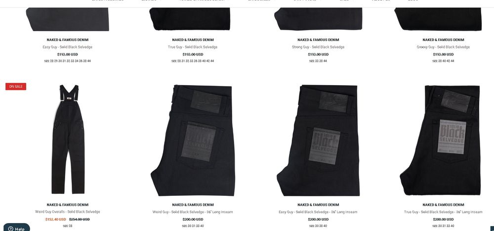 Naked & Famous Denim / Nudie Jeans Selvedge Japanese Denim