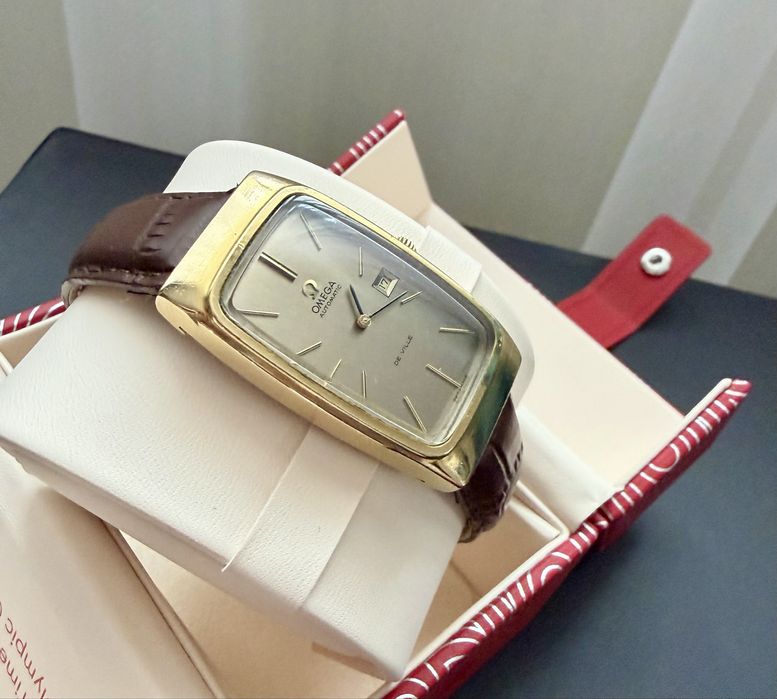 Ceas Omega De Ville Automatic.Aur&otel. Jumbo Rectangular.