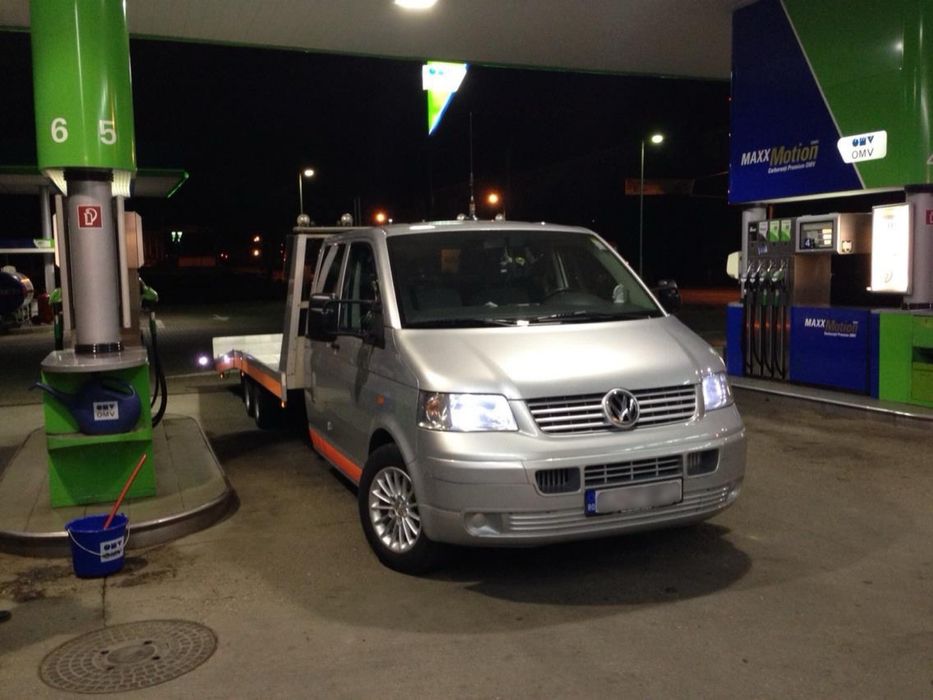 Autoplatforma VW T5*Cabina Dubla*Aluminiu*3500 kg