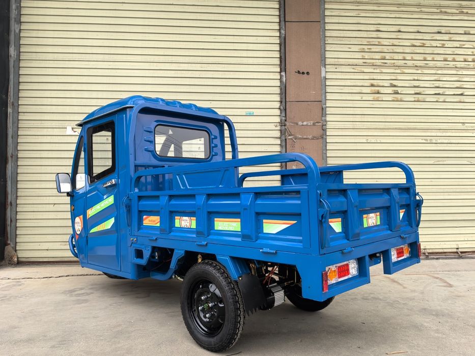 Triciclu Electric T09 cu cabina si bena basculabila 1000W 58Ah