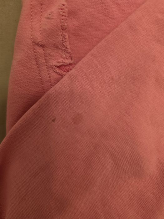 Balenciaga Polo Zip Up Pink Distressed