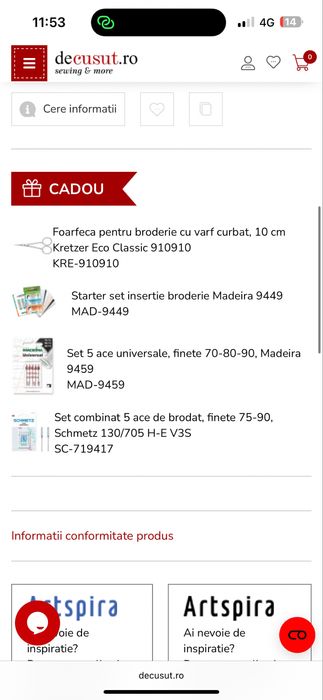 Masina de brodat Brother noua cu garantie