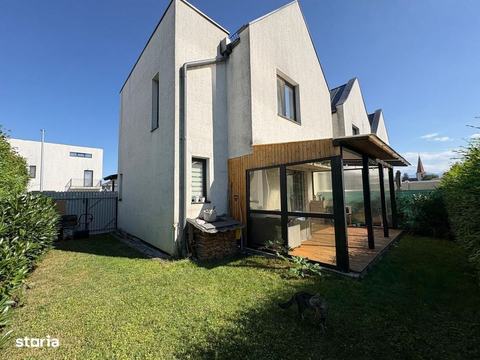 Casa moderna | Selimbar | Mobilata | Terasa | 2 parcari