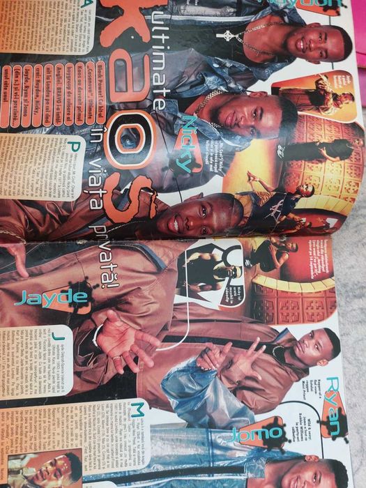 Revista Bravo Romania anii 90 cu nick si aaron carter nr 19 1998