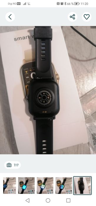 Ceas smartwatch cu ecran tactil, ecran HD TFT de 4.65 cm, corp aliaj,