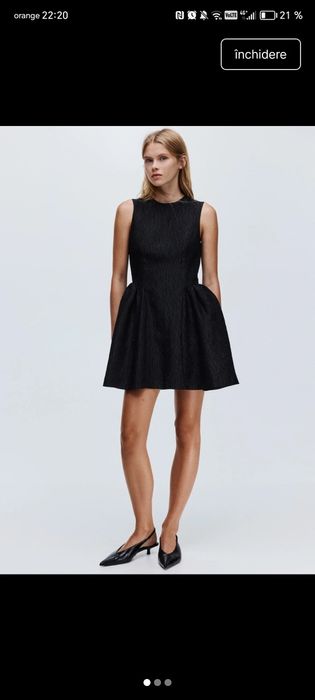 Rochie neagra babydoll