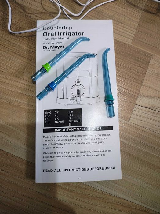 Irigator oral 4 persoane NOU dus bucal garantie 1 an