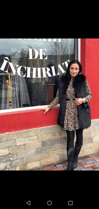 Vesta din blana cu amestec