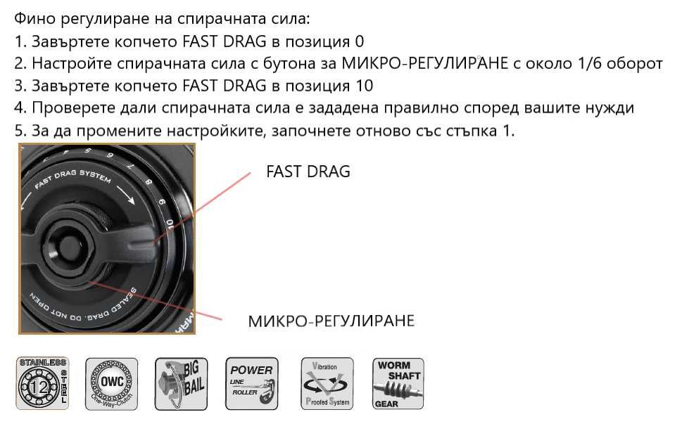 Макара – ANACONDA Magic Cast 12000