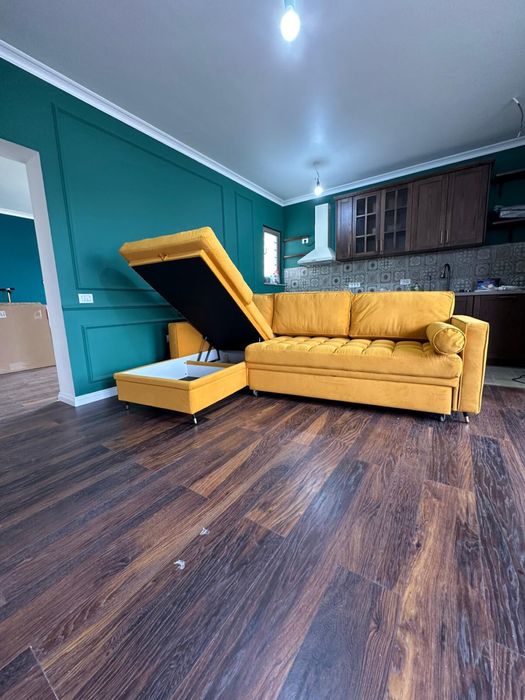 Vand Canapea in L NOUA, extensibila, cu lada de depozitare