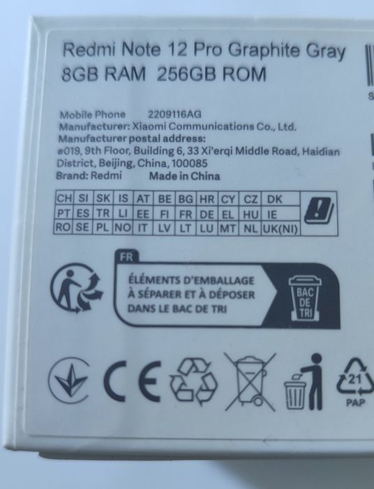 Продам Redmi Note 12 Pro 4G 8/256