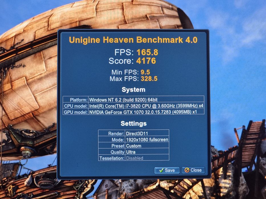 Геймърски Компютър/i7 3820/16GB RAM/1TB/GTX 1070 8GB