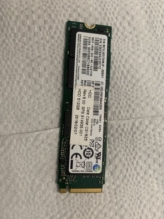 Samsung NVME 512gb