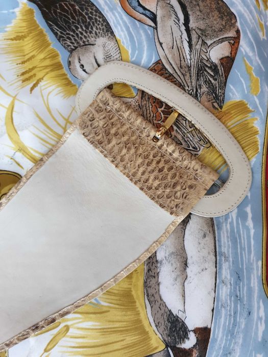 Curea brau crem piele naturala