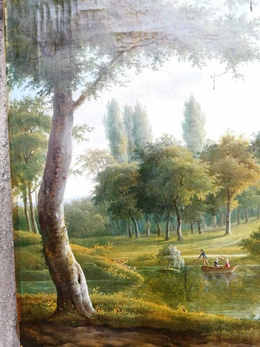 J B Coene, ulei pe panza, 53/46 cm, semnt, datat 1828, Belgia