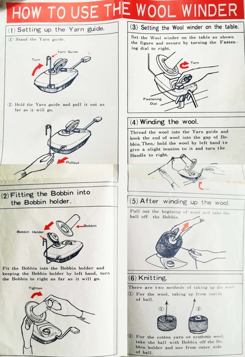 Ръчен уред за навиване на конец.