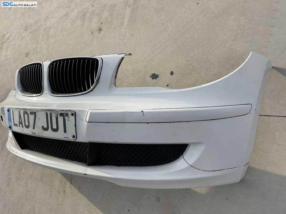 Bara Spoiler Fata Completa BMW Seria 1 E81 E87 LCI Facelift 2007 - 2011 Culoare Alpinweiss Cod 7185555 718555509 [Z0068]