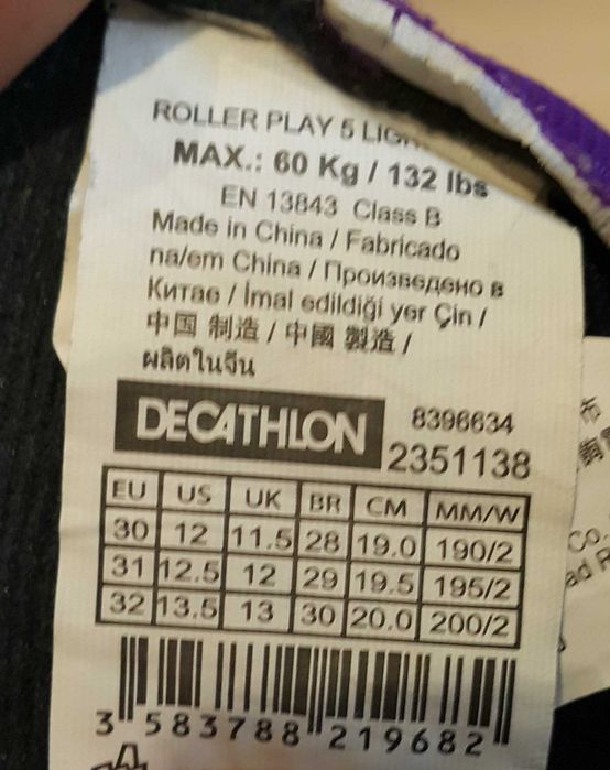 Vand role Oxelo pentru fete, marime 30-32