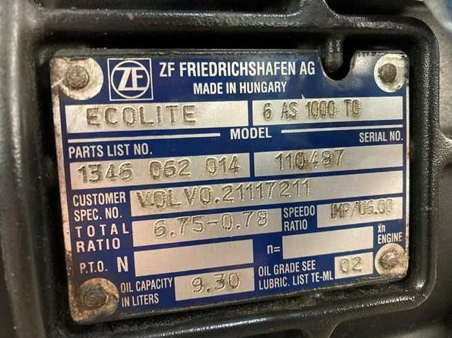 Cutie de viteze ZF 6AS1000 TO Volvo FL240 2012 - Piese de schimb Volvo