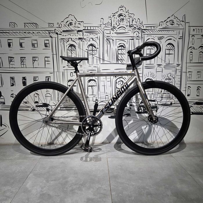 Велосипед "TSUNAMI" SNM100. FIX + Singlespeed 2в1. Фикс. Сингл. Цунами