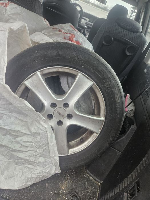 Джанти 16" 5х98 Летни гуми 205/60 Фиат  Улизе,Пежо 806,Ситроен  ц8