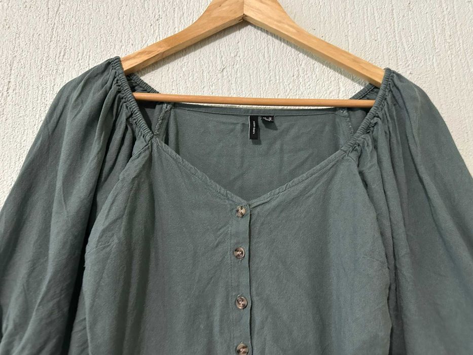 Топ от ленeна смес Vero Moda