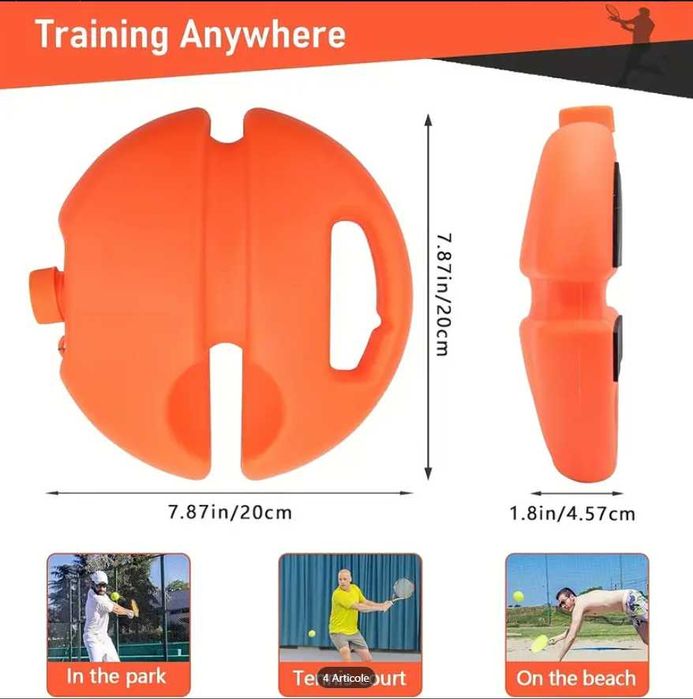 Set tenis, pentru antrenament solo, imbunatateste precizia