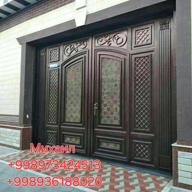 Железные Металлические Распашные ворота. Temir Darvoza.