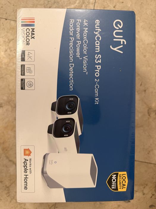 Kit 2 Camere de supraveghere eufy eufycam S3 Pro solare 4k noi sigilat