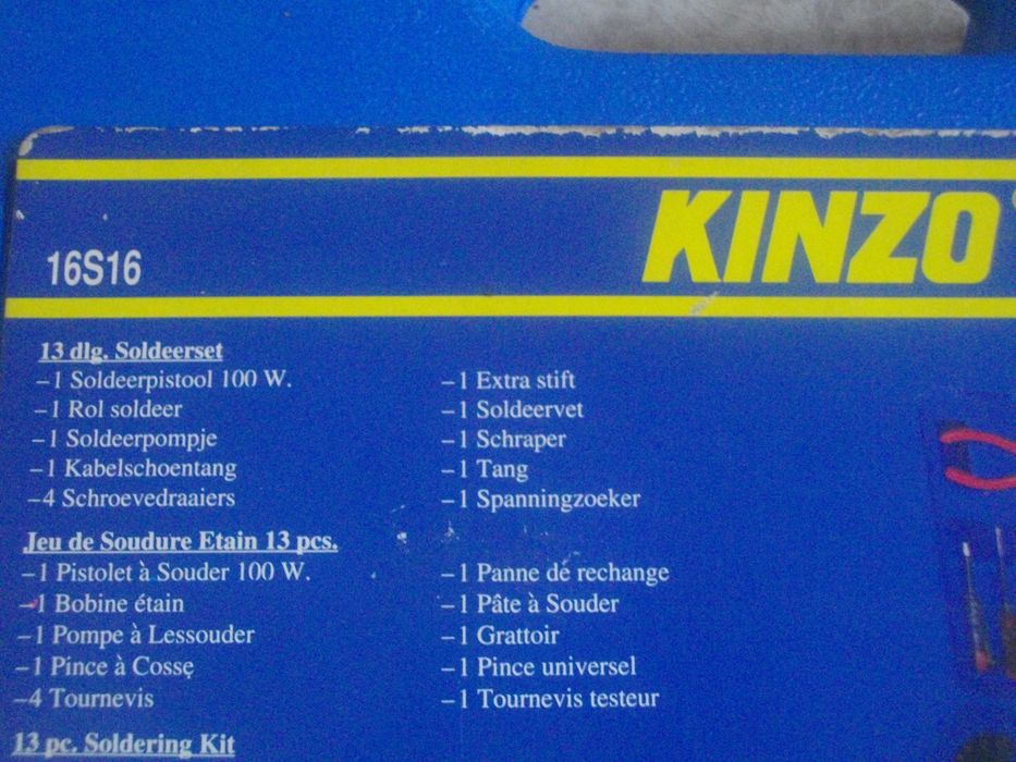 Нов 180W Parkside 100W KINZO Професионален ел. поялник Герм/Холандия