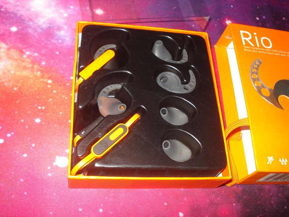 casti rio urbanista handsfree cu buton apel mufa jack rezistente sport